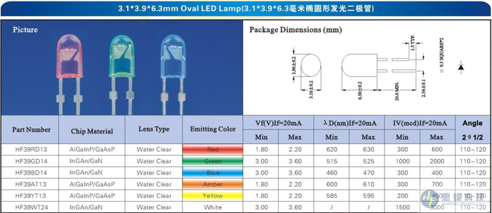 Oval LED Lamp