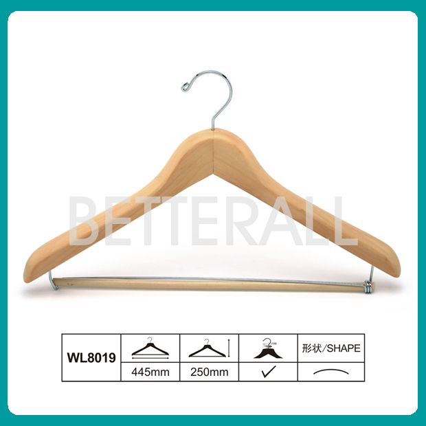 wooden coat hanger