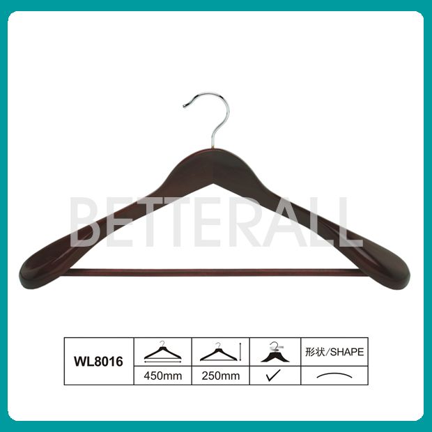 wooden coat hanger