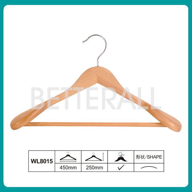 wooden coat hanger