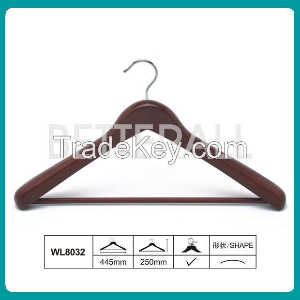 Top quality luxury coat wooden hanger