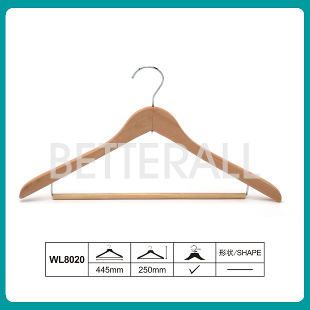 wooden coat hanger