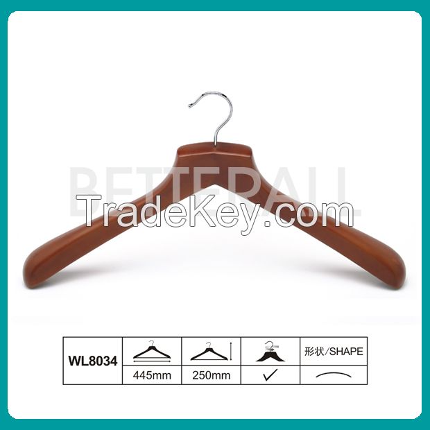 Top quality luxury coat wooden hanger