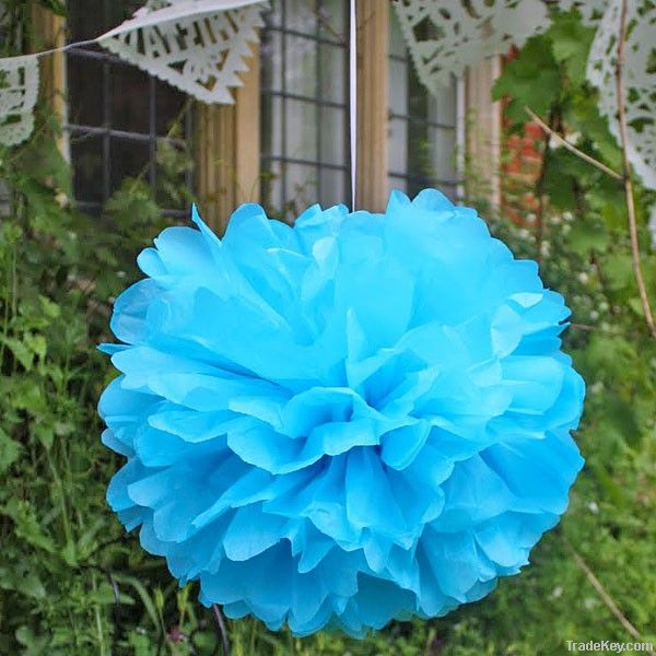 Tissue Paper Pom Poms