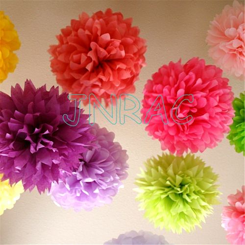 Tissue Paper Pom Poms