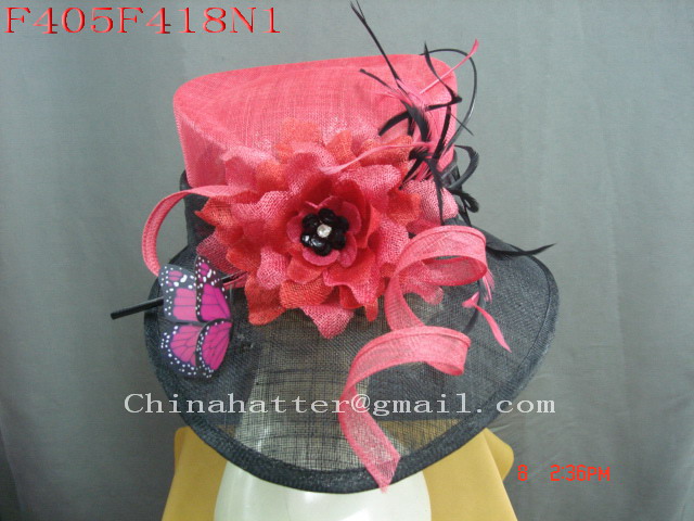 Chinahatter supply felt hat,orgenza hat,sinamay hat,millinery