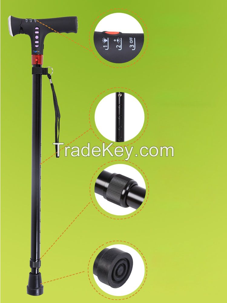 New Design Telescopic MP3 Magic Cane with LED Light