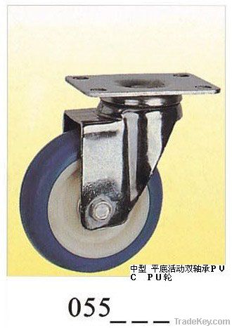 Medium duty Caster elastic rubber caster CASTER