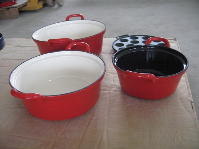 cast iron enamel cookware