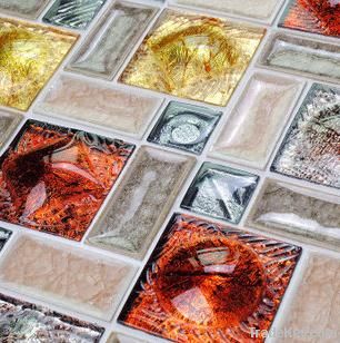 Glass Marble Metal Mixed Mosaics