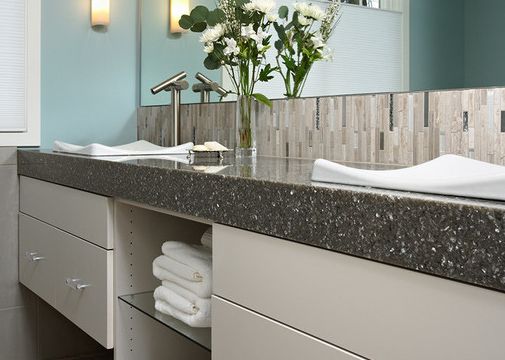 Quartz Countertop for Washrooms