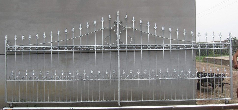 electric wrought iron  sliding gate