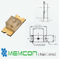 1206 Ultra Thin LED for Membrane Switches