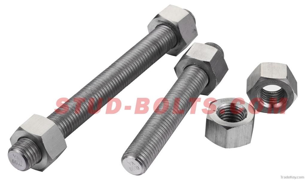 ASTM A453 660A/B/C/D Stud bolts set