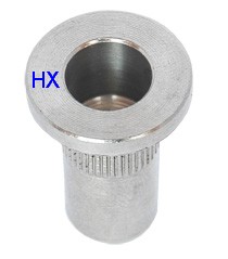 Stainless Steel Flat Head Knurled Rivet Nut Closed End