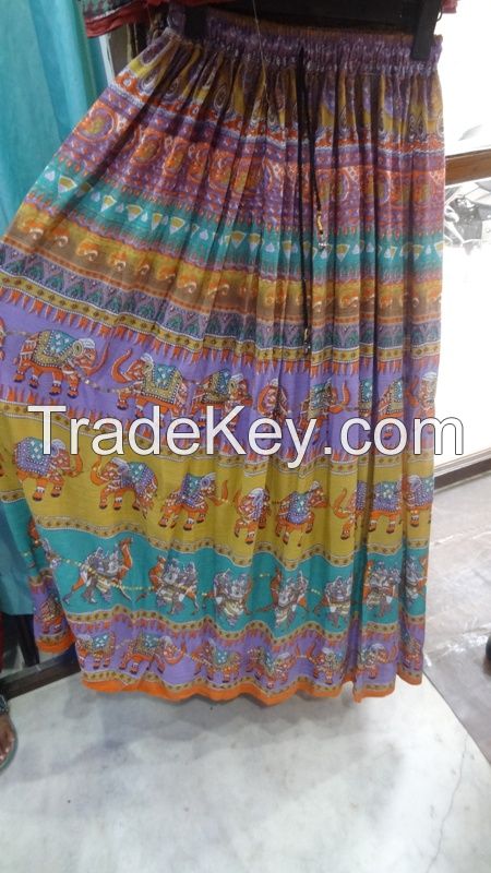 Cotton Long Skirt