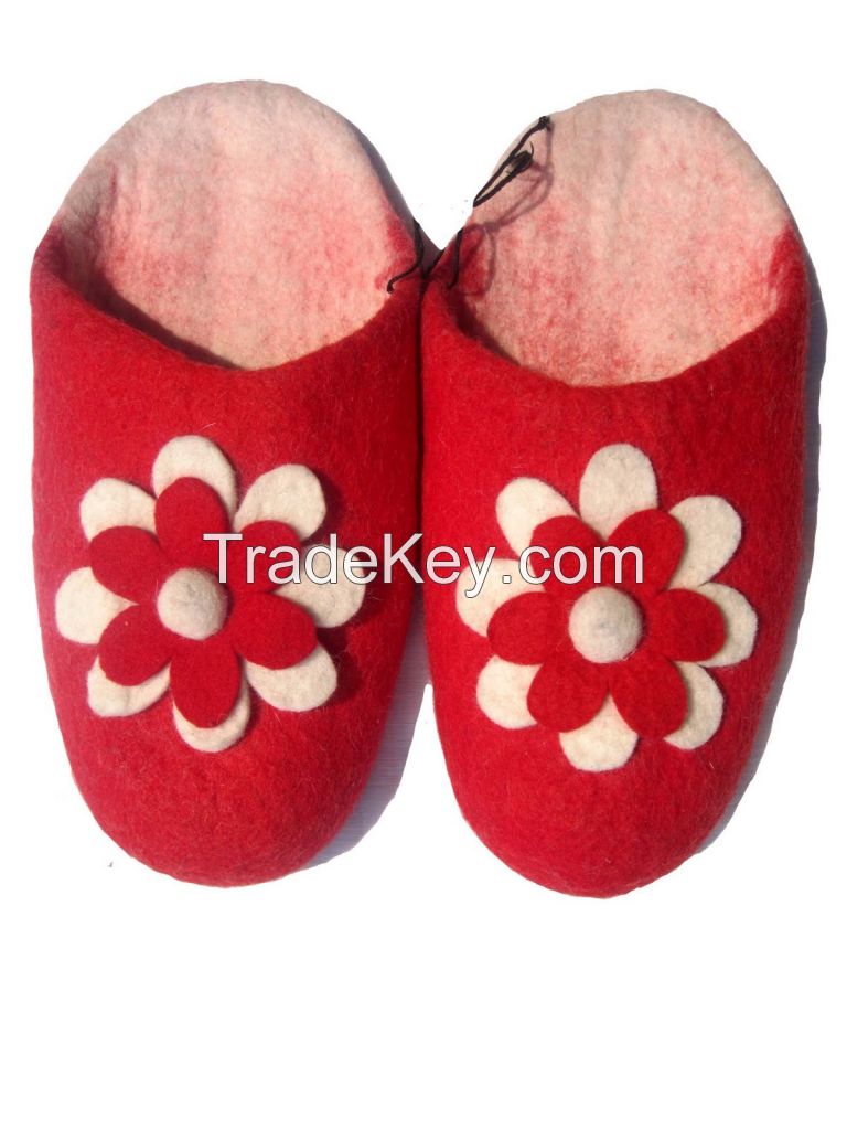 Handmade Felt Indoor Slippers