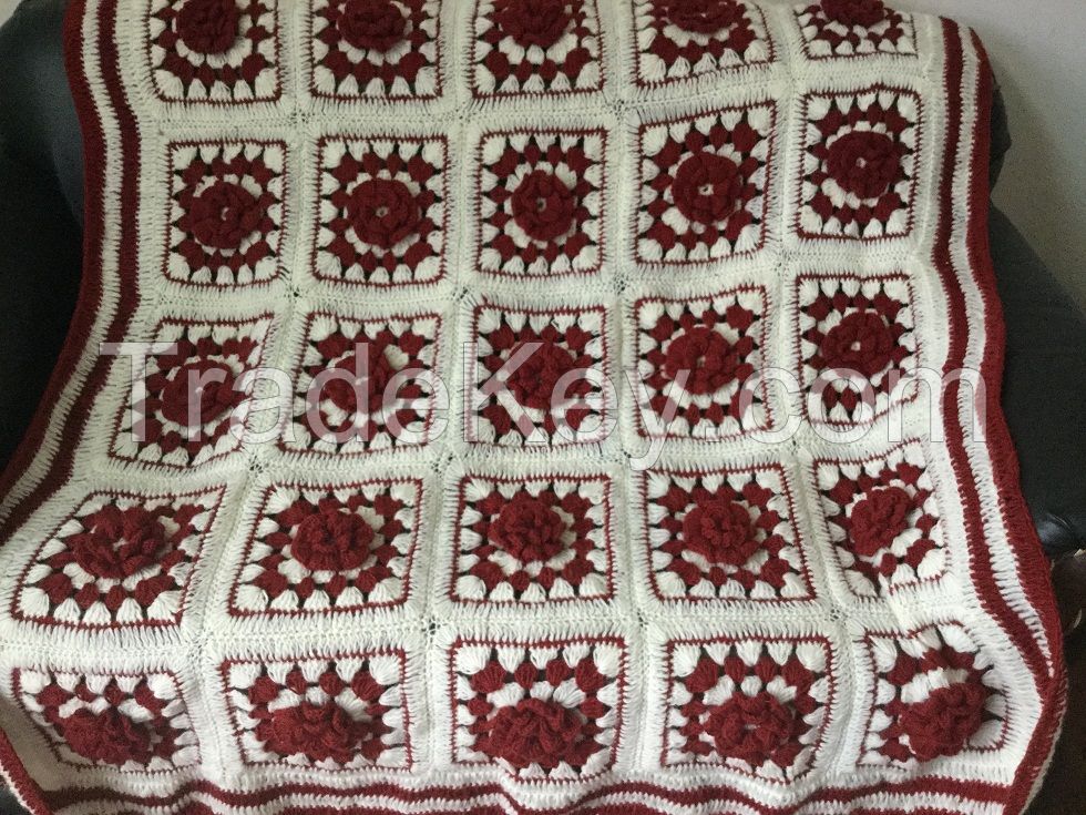 Crochet woolen Blanket