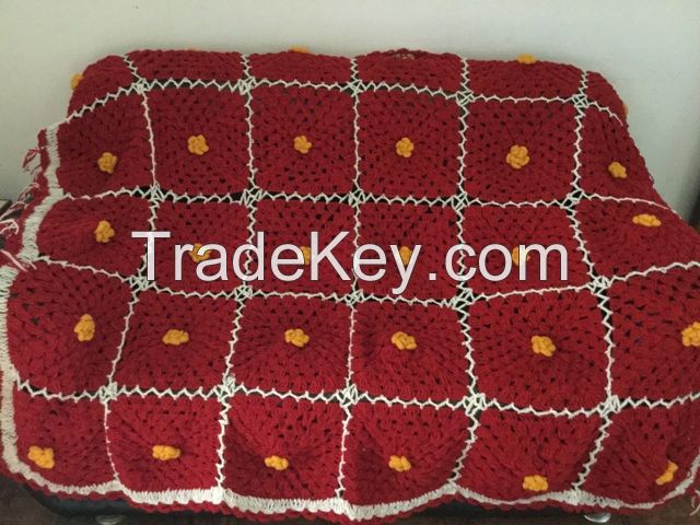 Crochet woolen Blanket