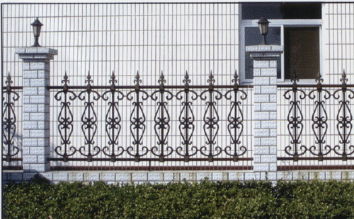 wrought iron fence