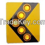 solar powered traffic LED signal arrow board 