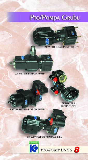 PTO's and pumps for mobile hydraulic applications.