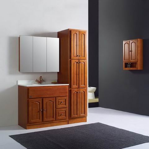 Solid Wood Bathroom Cabinet/Wooden Bathroom Cabinet/Wooden Vanity