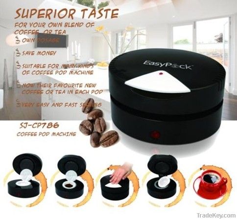 Coffee pod machine