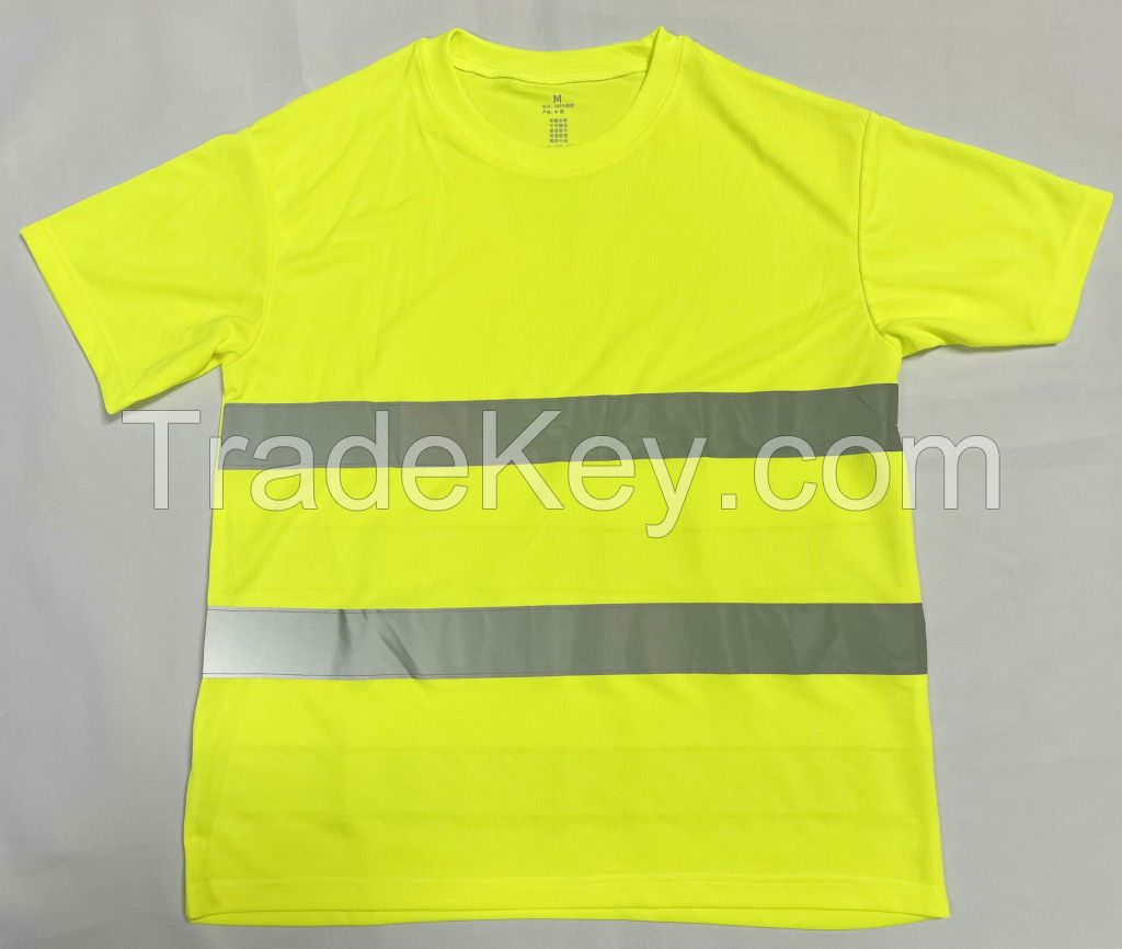 High Visibility Security Motorcycle Reflective Safety Vest Safe Working Clothes Sanitation Workers Clothes for Road Construction