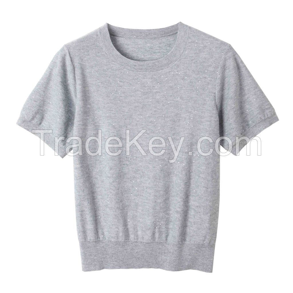 2026 Lady's T-Shirts Short-sleeved sweater