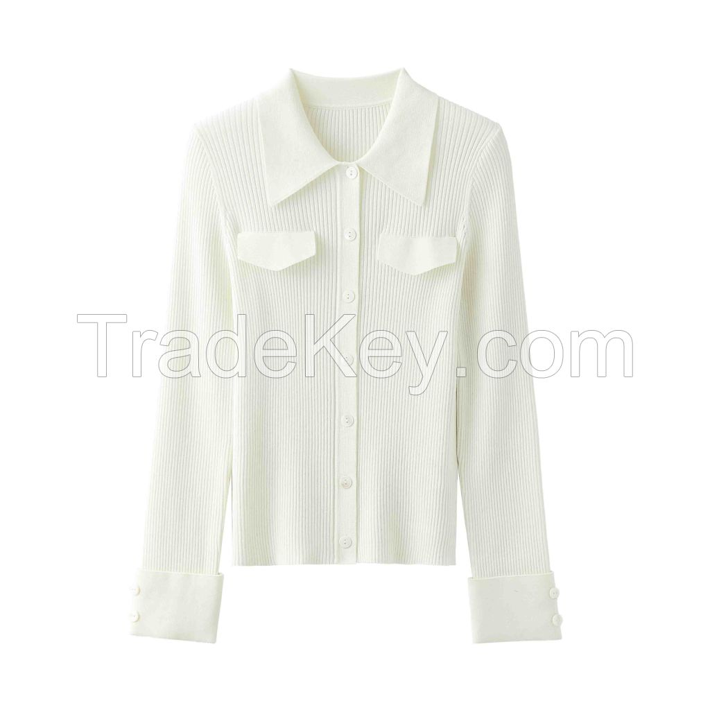 2026 Lady's Knitted shirt Long-sleeved coat