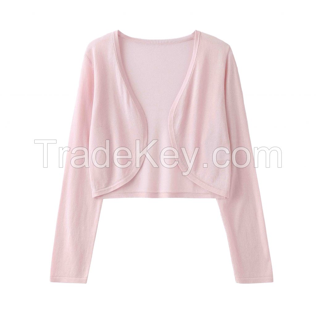 2026 Lady's Lyocell Coat Open-front cardigan