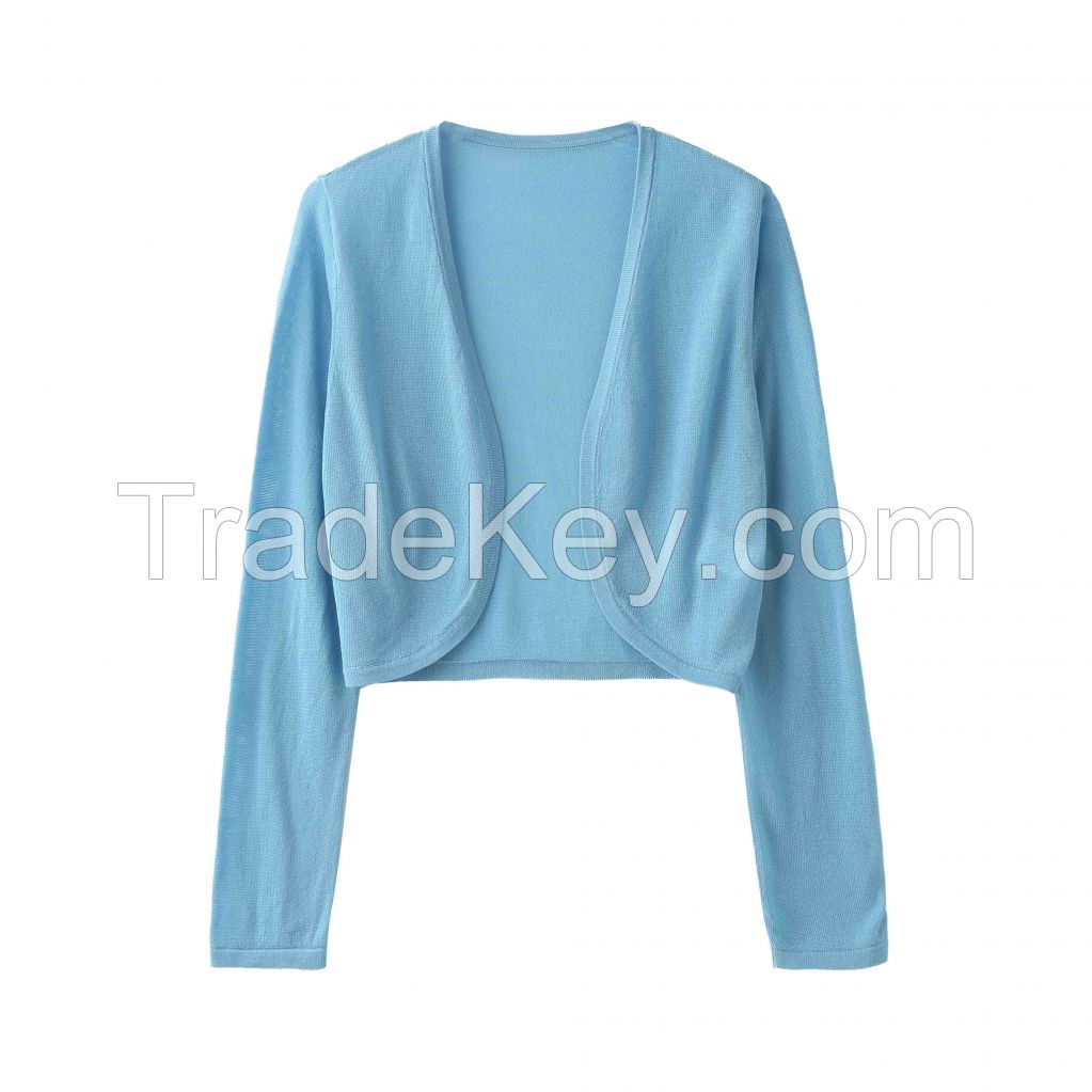 2026 Lady's Lyocell Coat Open-front cardigan