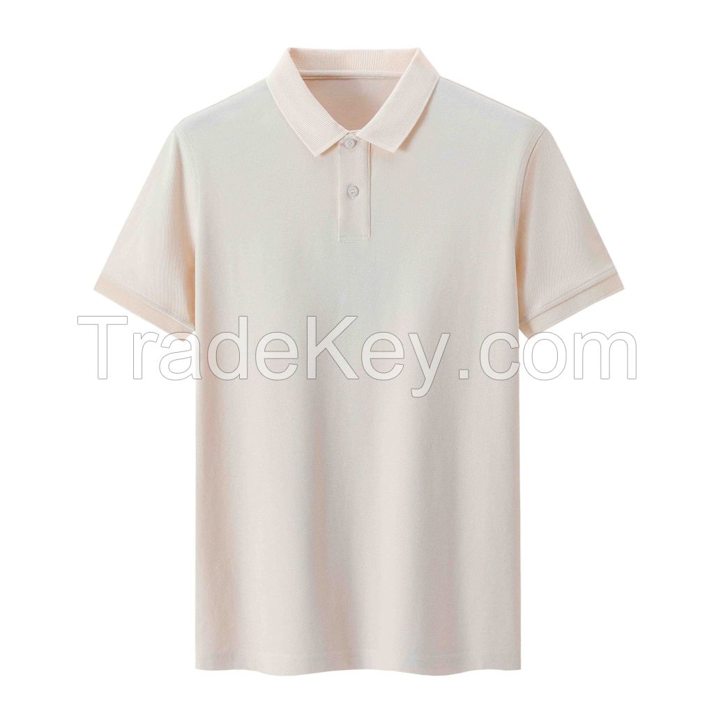 2026 Men's T-Shirt Solid Color Short-Sleeve Shirt