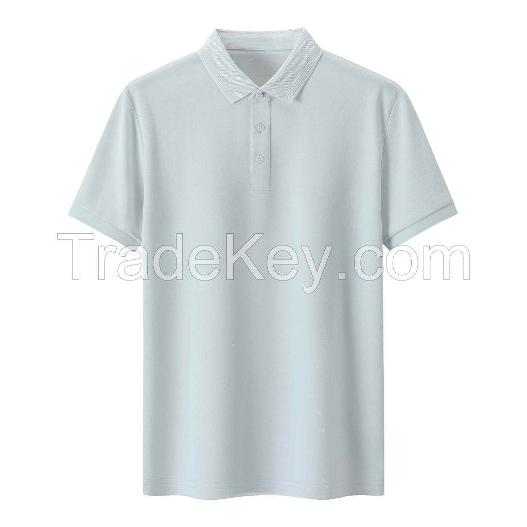 2026 Men's T-Shirt Solid Color Short-Sleeve Shirt
