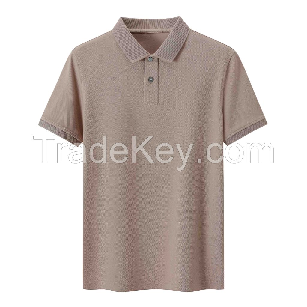 2026 Men's T-Shirt Solid Color Short-Sleeve Shirt