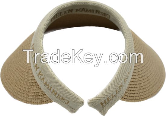 2025 High-quality  Wide-brimmed sun protection visor straw hat Unisex BSCI RWS