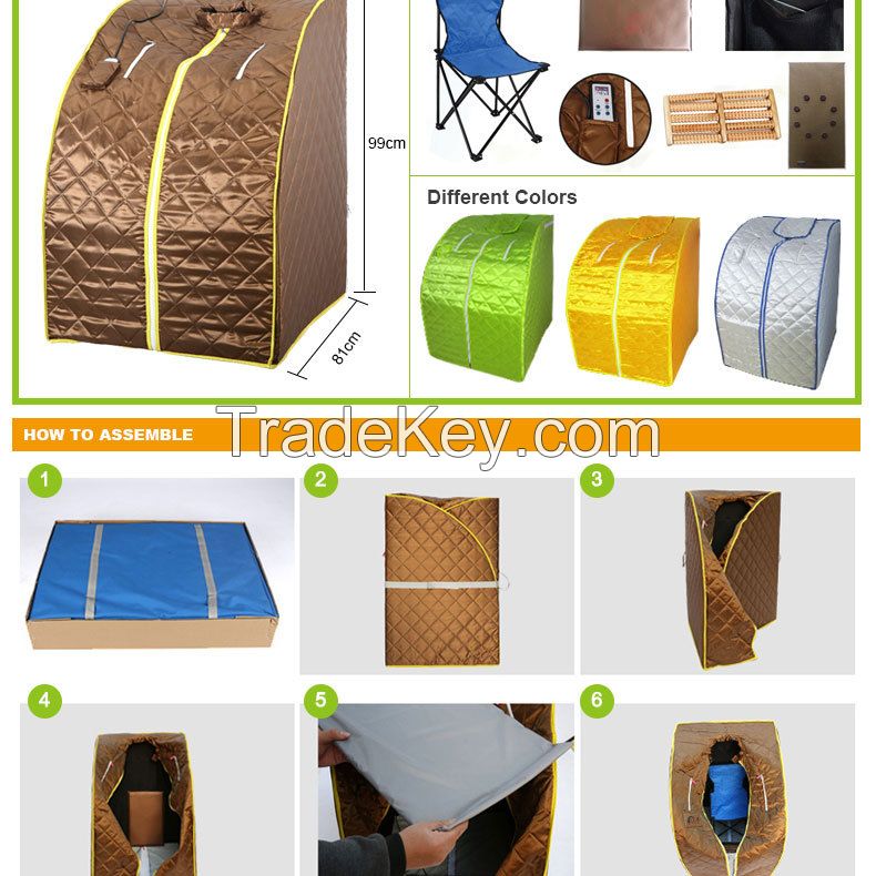 portable  infrared sauna room, portale sauna cabinet
