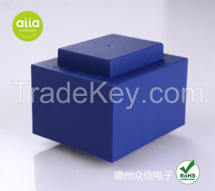 Low Frequency Encapsulated Power PCB transformer EI48 / 10VA