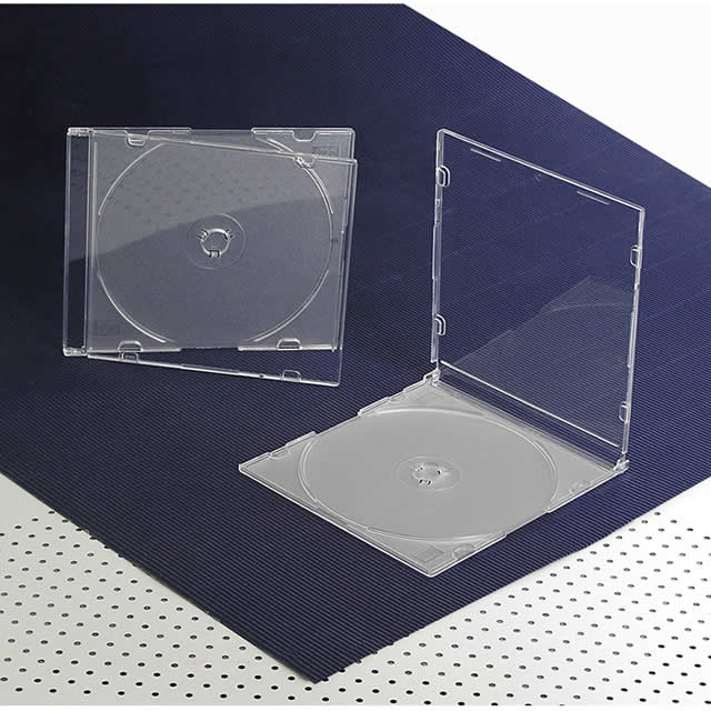 5.2mm Slim CD Case, Single, With Matte Clear Tray