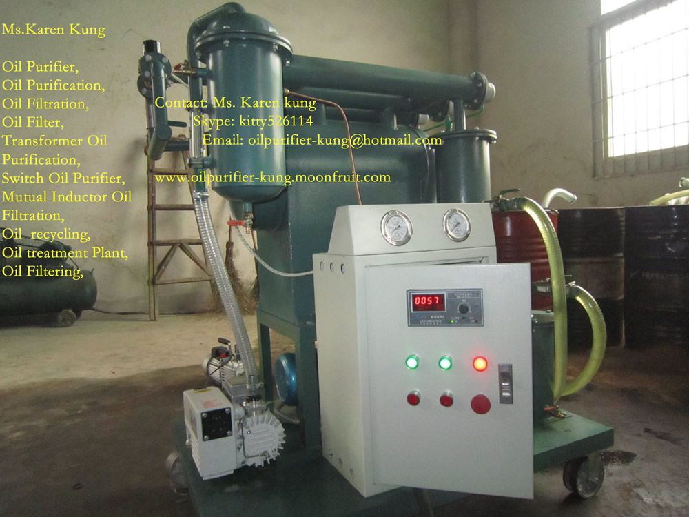 China Best Vacuum Transformer Oil Purifier Machine