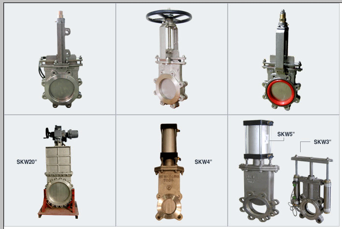 Knife gate valve