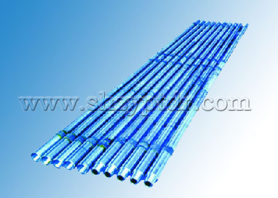 Integral heavy weight drill pipe