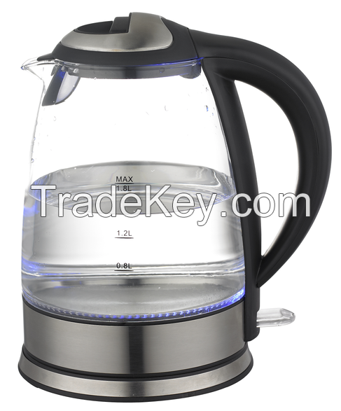 High Quality Glass Kettle, Automatic Shut off, Capacity 1.8L