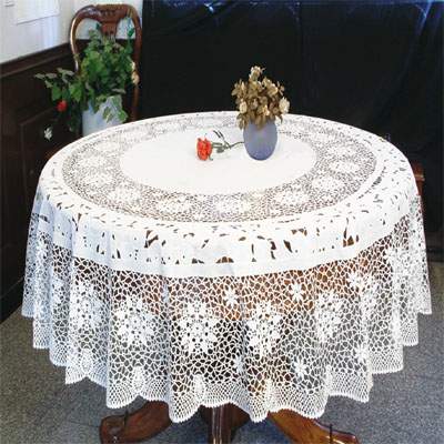 PVC Tablecloth and Doily