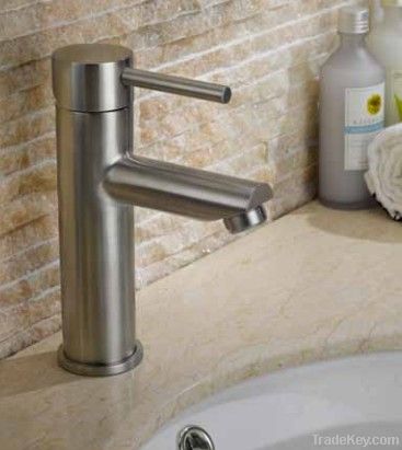 stainless steel basin faucet