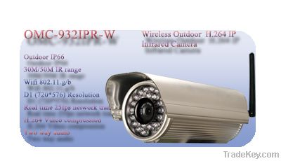 Outdoor Wireless Infrared IP Network Camera