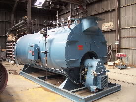 Used water tube & fire tube package boilers