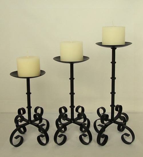 iron candle holder