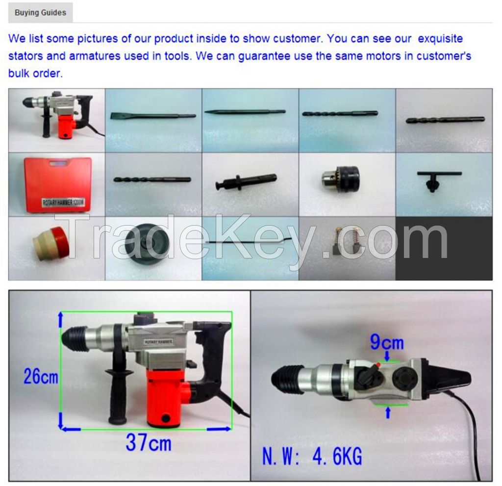 XT820W ELECTRIC ROTARY HAMMER